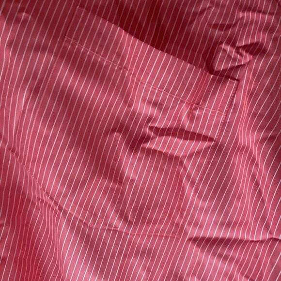 Bugatchi Uomo Men stripe Dress Long Sleeve button large Shirt red classic - Picture 5 of 7